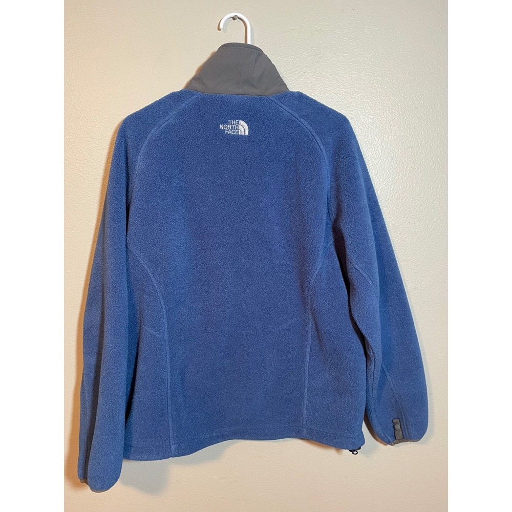 The North Face Womens Polartec Fleece Full Zip Jacket Blue Grey A455 Large - Picture 3 of 7